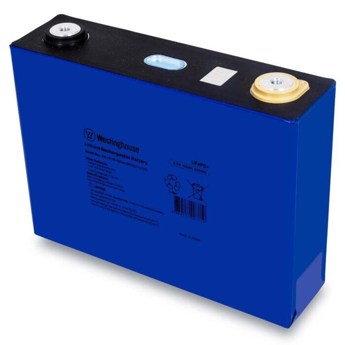Акумуляторна батарея призматична LiFePO4 Westinghouse 3.2 V 100 Ah - Зображення 1